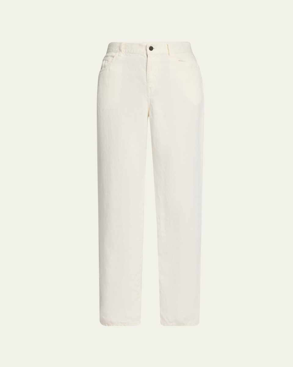 Eglitta Straight-Leg Linen Jeans